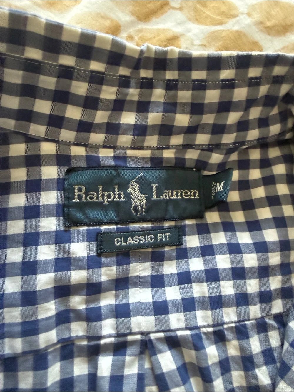 Polo by Ralph Lauren Blue & White Gingham Short-Sleeve Button-Down Shirt